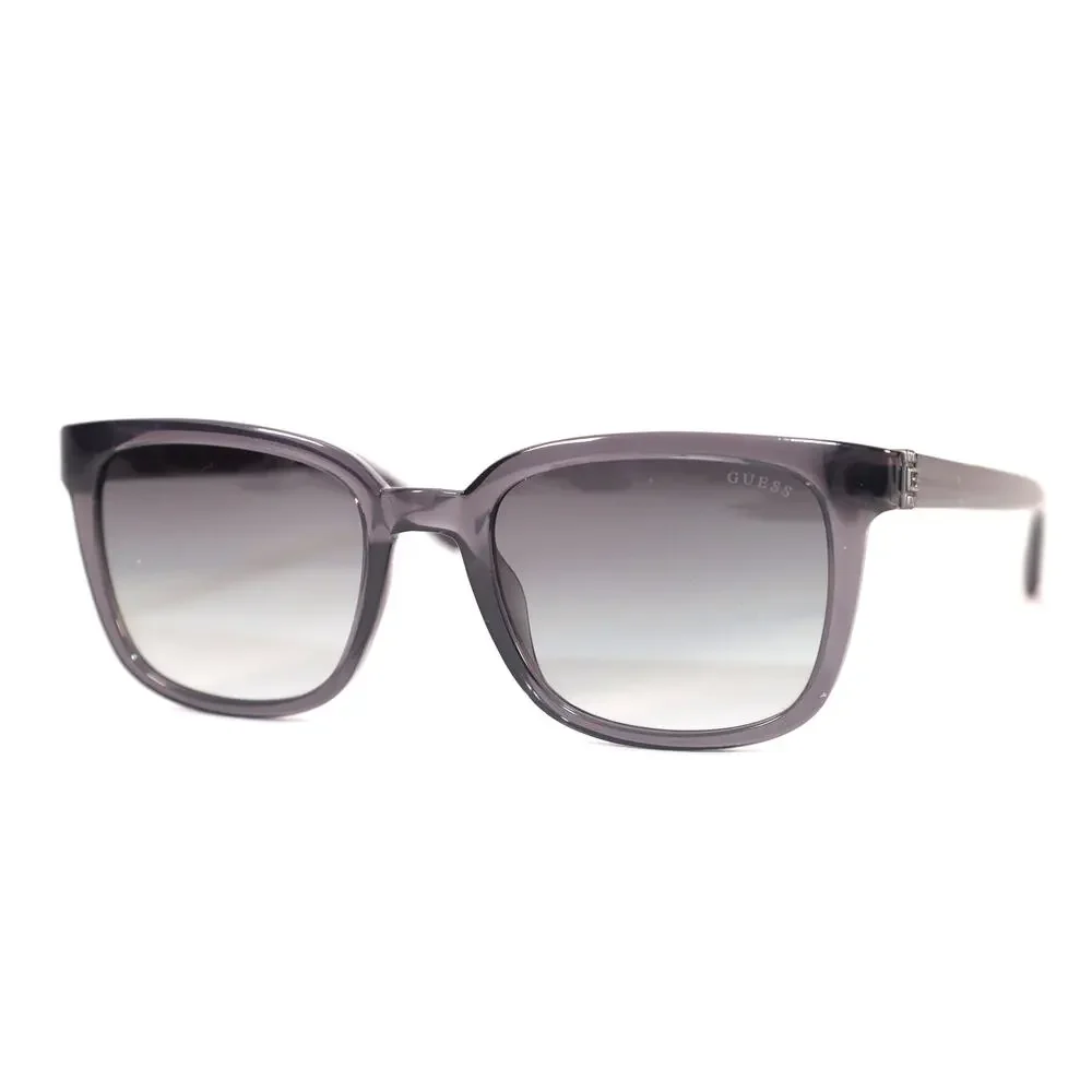 Guess Square Mens Sunglasses - Transparent Grey / Smoke Gradient - NWT